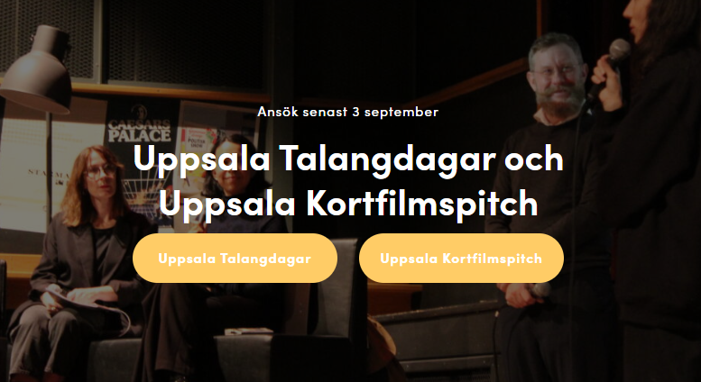 Skärmdump från Uppsala kortfilmfestivals hemsida.