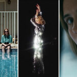 Collage med tre bilder ur tre filmer.