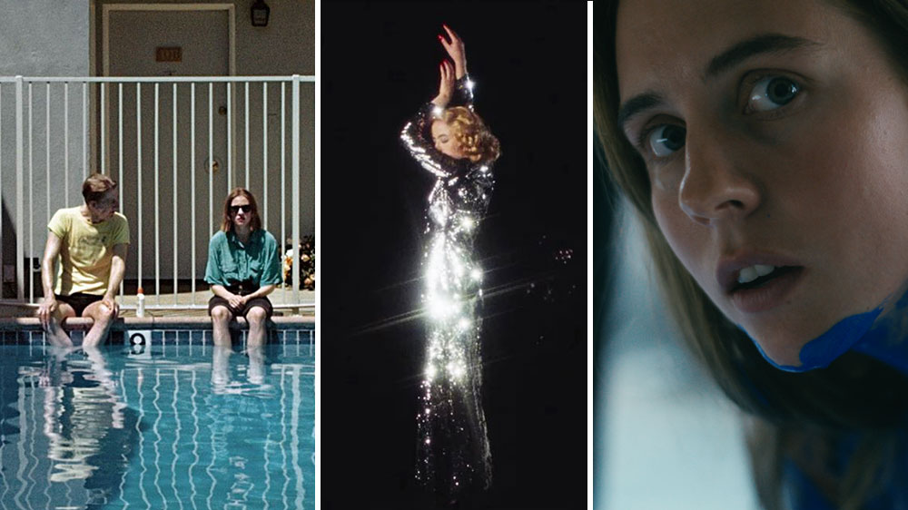 Collage med tre bilder ur tre filmer.